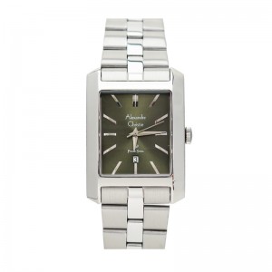 Alexandre Christie AC 1022 Silver Green Steel Lady MDBSSGN
